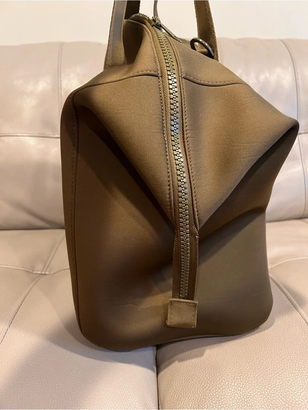 Dagne Dover Landon Carryall Duffle Bag Neoprene Dark Moss Olive Green Travel - Picture 14 of 16